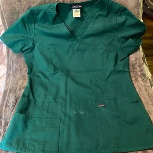 Green Sanibel Scrub Top